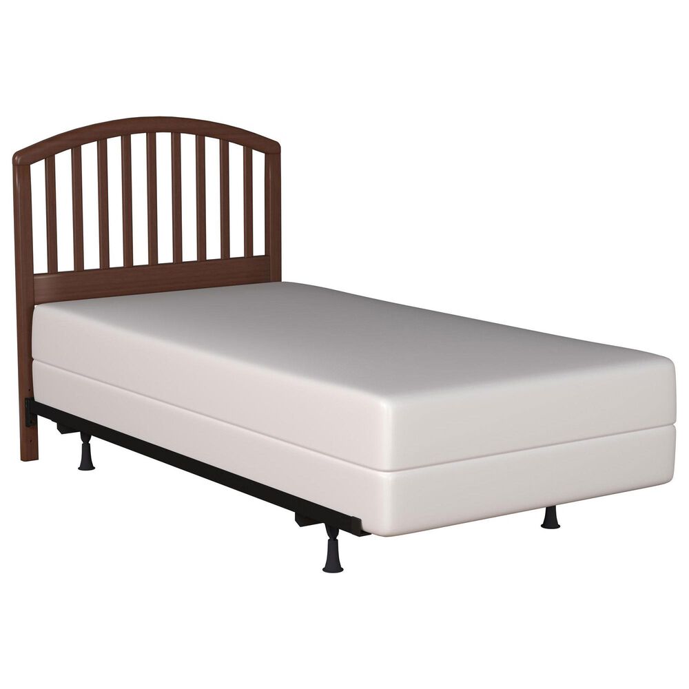 Richlands Furniture Carolina Twin Slat Headboard and Bedframe in Walnut, , large