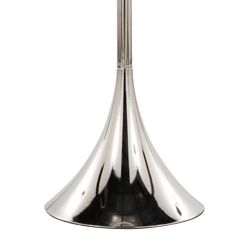 LumiSource Marla Floor Lamp in Polished Nickel and Clear (Set of 2), , large