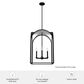 Hunter Dukestown 18" 4-Light Pendant in Natural Iron and Silver Leaf, , large