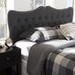 Baxton Studio Emma Queen Upholstered Headboard in Dark Grey, , large