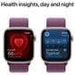 Apple Watch Series 10 GPS 42mm Rose Gold Aluminum Case with Plum Sport Loop, , large