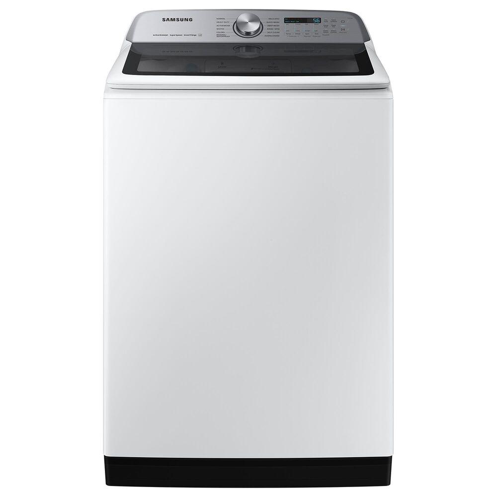 Samsung 5.5 cu. ft. Extra-Large Capacity Smart Top Load Washer with Super Speed Wash in White, , large