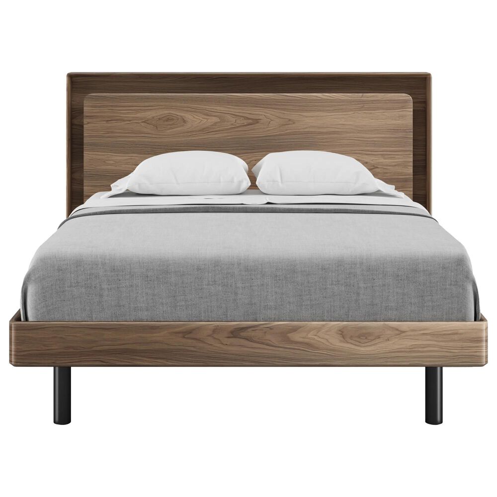 BDI LINQ 4-Piece Queen Bedroom Set in Natural Walnut, , large