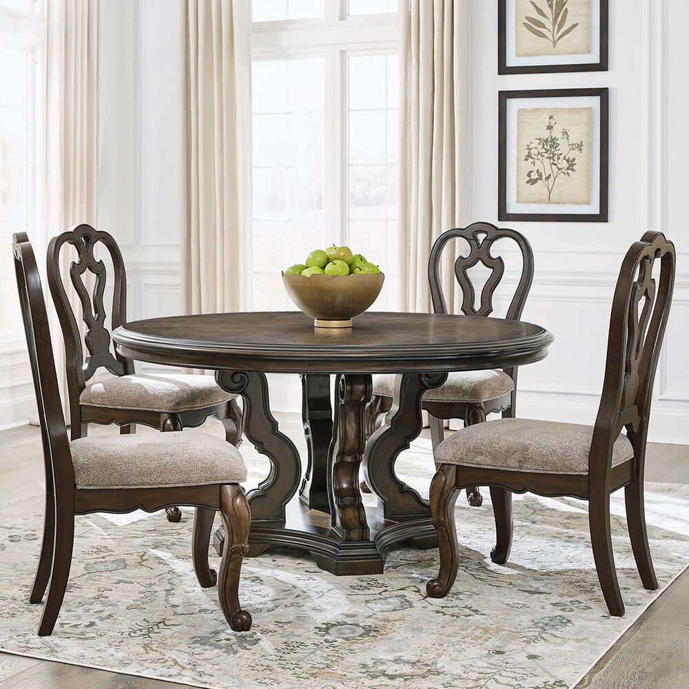 Millenium Maylee 5-Piece Dining Set in Dark Brown, , large