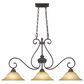 Golden Lighting Mayfair 3-Light Pendant in Leather Crackle, , large