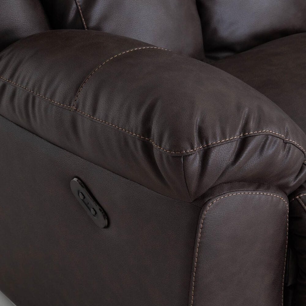 Moore Furniture Warner Manual Rocker Recliner in Duvell Coffee, , large