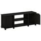 HOMLUX 43.8" TV Stand with 2-Door in Espresso and Black, , large
