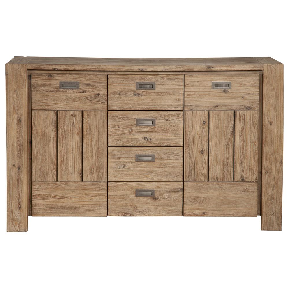 Alpine Furniture Seashore Sideboard in Sandblasted Antique Natural