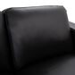 Italiano Furniture Luca Stationary Sofa in Black, , large