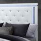 Global Furniture USA Alina King Panel Bed with LED in White, , large