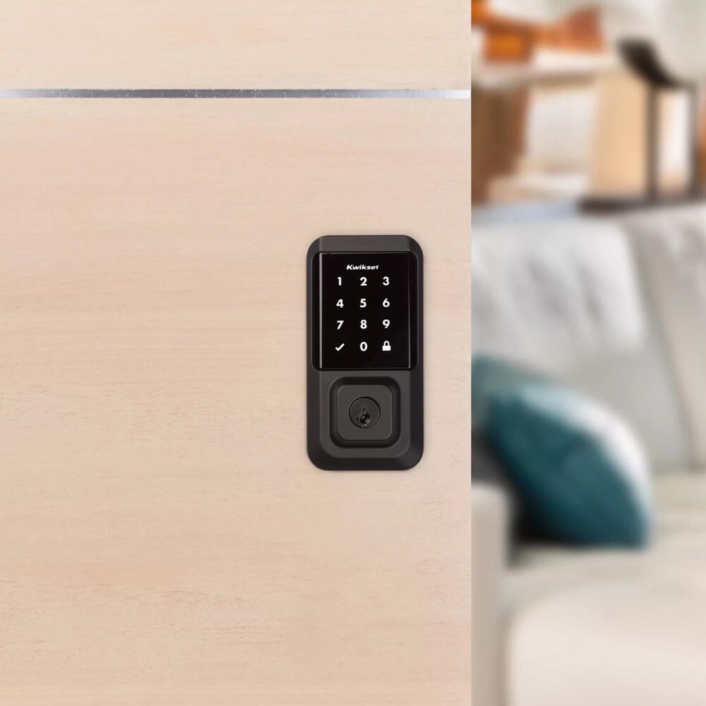 Kwikset Halo Touchscreen Wi-Fi Enabled Smart Lock in Matte Black, , large