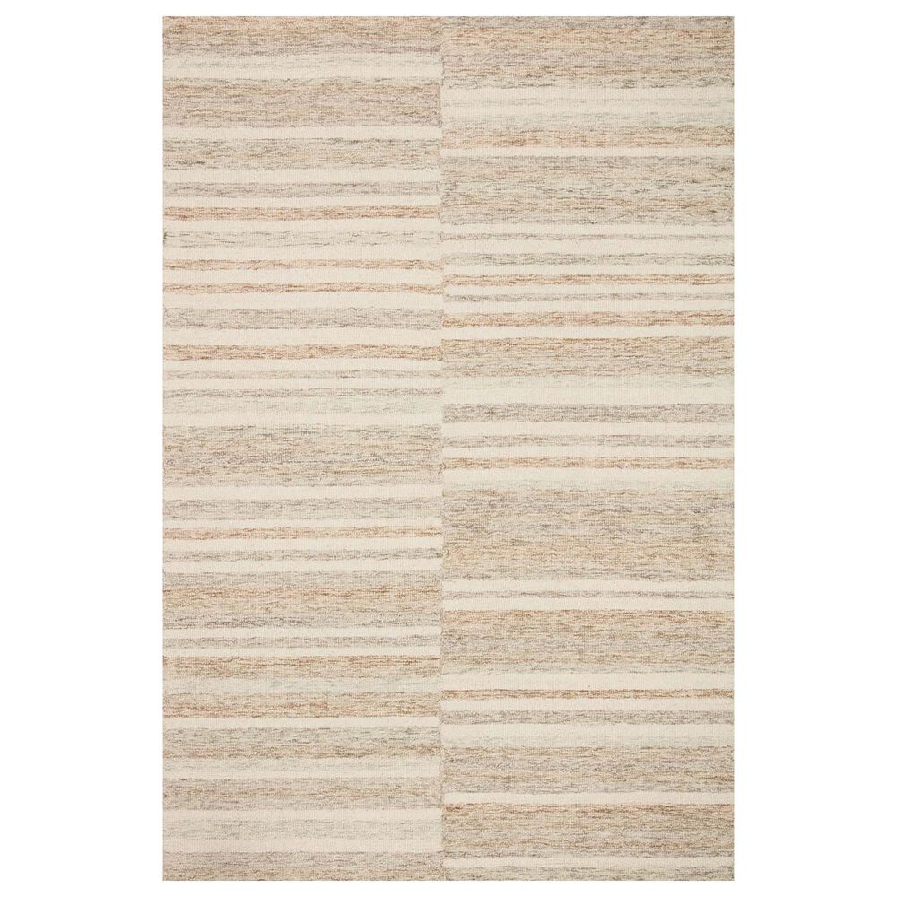 Chris Loves Julia x Loloi Chris 3"6" x 5"6" Ivory and Clay Area Rug, , large