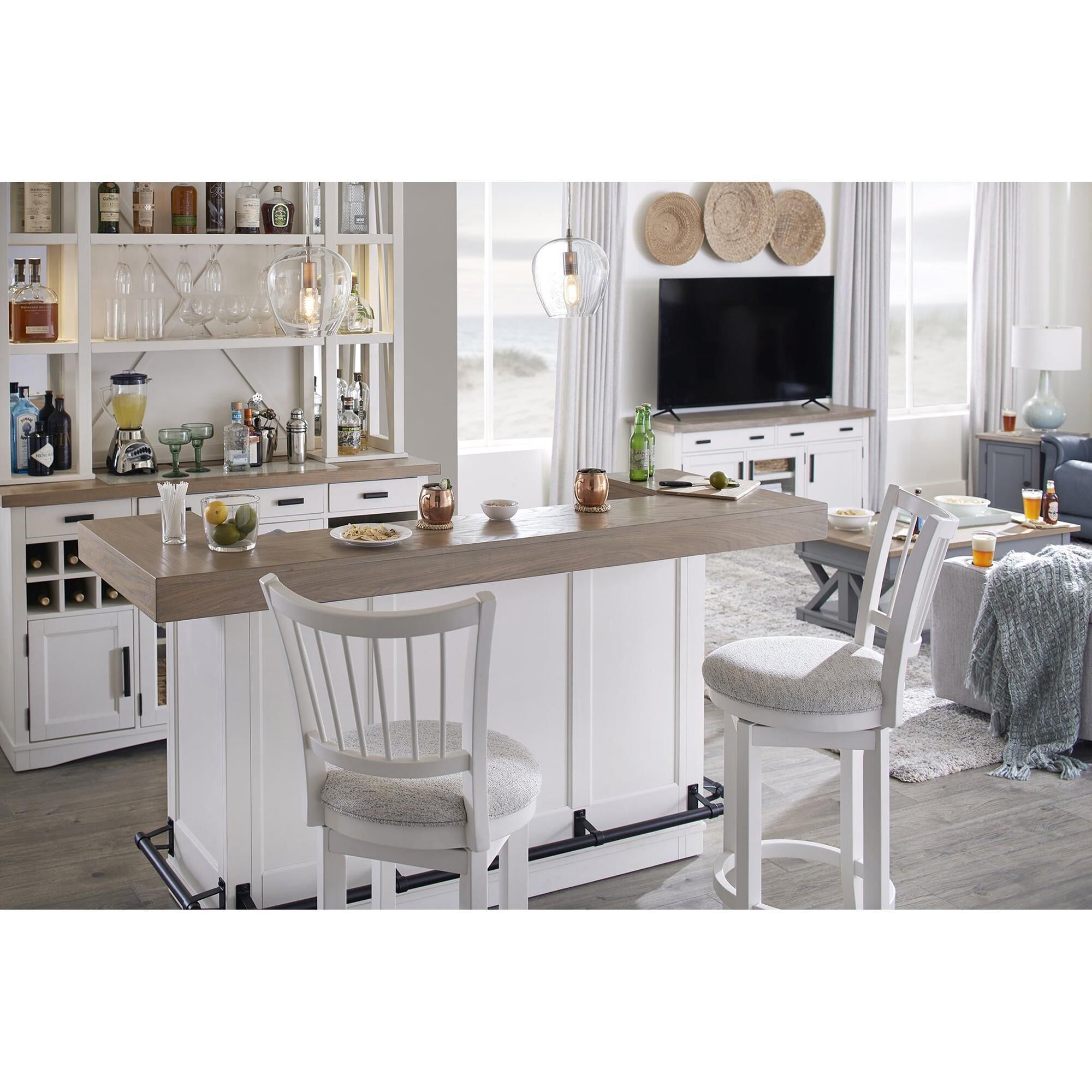Simeon Collection Americana Modern Dining Bar with Swivel