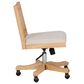 Linon Home Decor Bauer Swivel Office Chair with Cream Cushion in Natural, , large