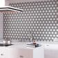 Dal-Tile Black and White Honed 6" x 6" Hexagon Marble Mosaic Sheet, , large