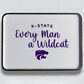 Valiant Gifts Kansas State Spirit Mango Wood Tray in Purple, , large