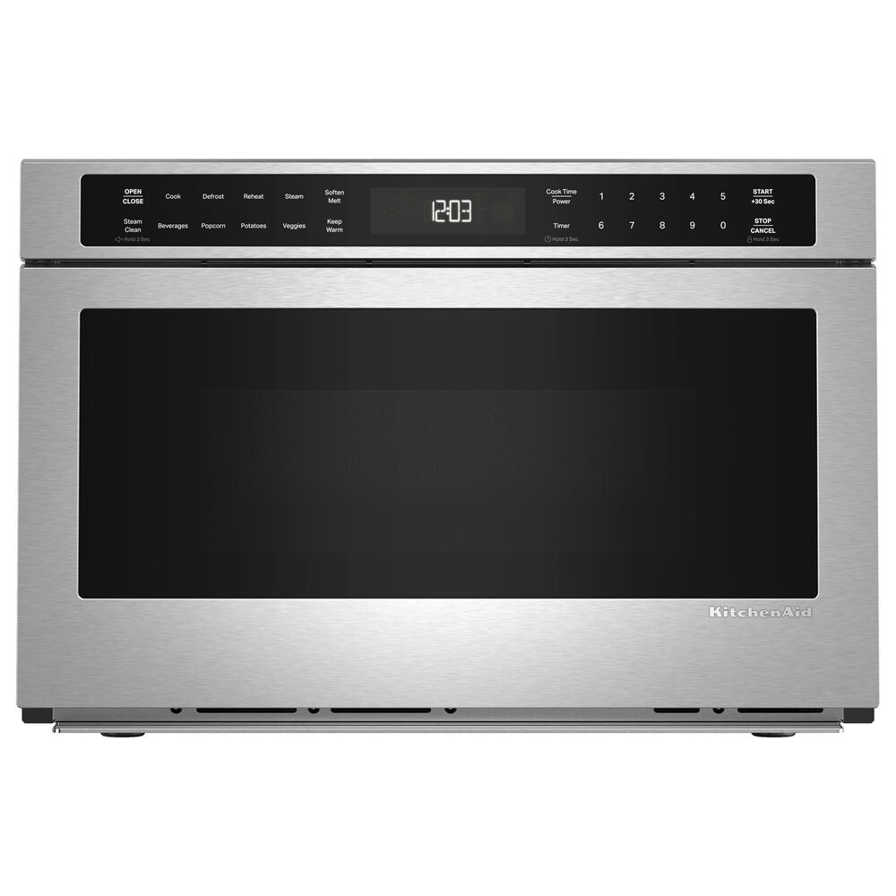 KitchenAid 1.3 Cu. Ft. Under-Counter Microwave Oven Drawer with Steam Cooking in Stainless Steel, , large