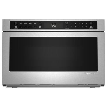 KitchenAid 1.3 Cu. Ft. Under-Counter Microwave Oven Drawer with Steam Cooking in Stainless Steel, , large