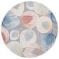 Safavieh Sarasota 6"7" Round Beige and Grey Indoor/Outdoor Area Rug, , large