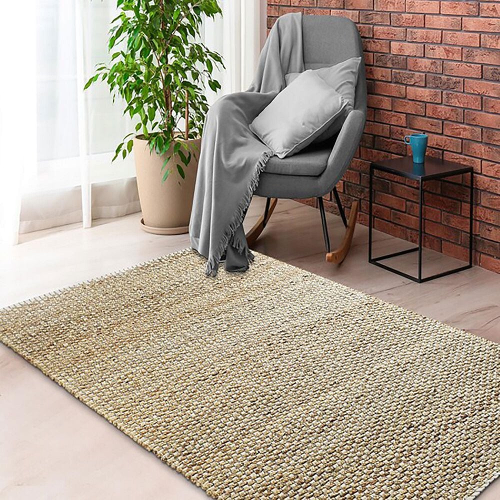 L&amp;R Resources Natural Fiber 5&#39; x 7&#39;9&quot; Indigo Area Rug, , large