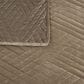 Duke Imports Virah Bella Micromink 3-Piece King Quilt Set in Diamond Mocha Weave, , large
