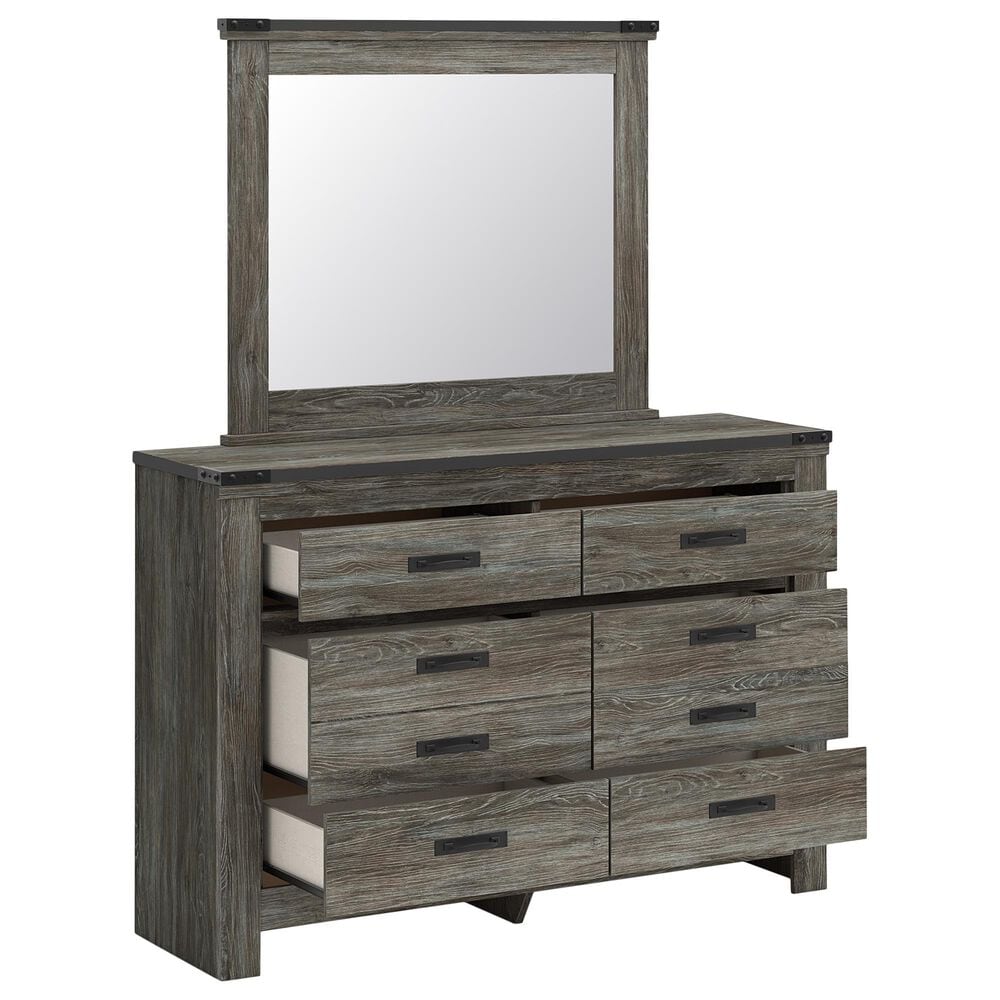 Ashley Frandern 5-Piece Full Storage Bedroom Set in Rustic Warm Gray, , large