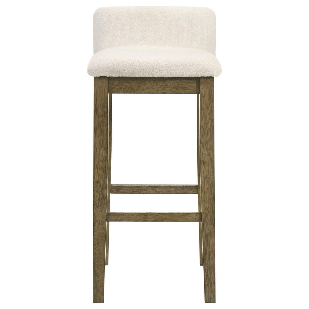 Armen Living Annikah Bar Height Stool in Putty Brown, , large