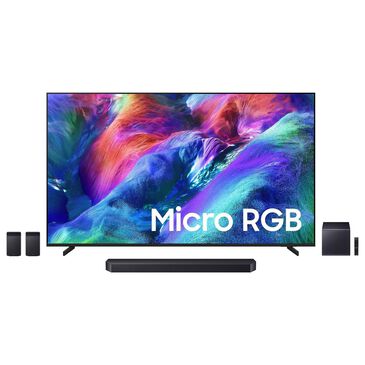 Samsung 100" Class R85H Series Micro RGB 4K UHD Vision AI - Smart Tizen TV with Q-Series 11.1.4 Channel Soundbar System in Titan Black, , large