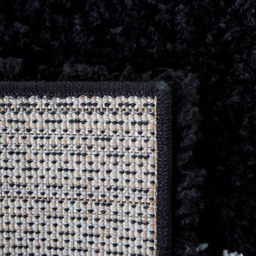 Safavieh Venus Shag VNS604Z 4&#39; x 6&#39; Black and Ivory Area Rug, , large