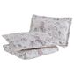Revman Breezy Floral 3-Piece King Quilt Set in Pastel Grey, , large