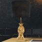Creative Coop Resin Lion Table Lamp in Gold, , large