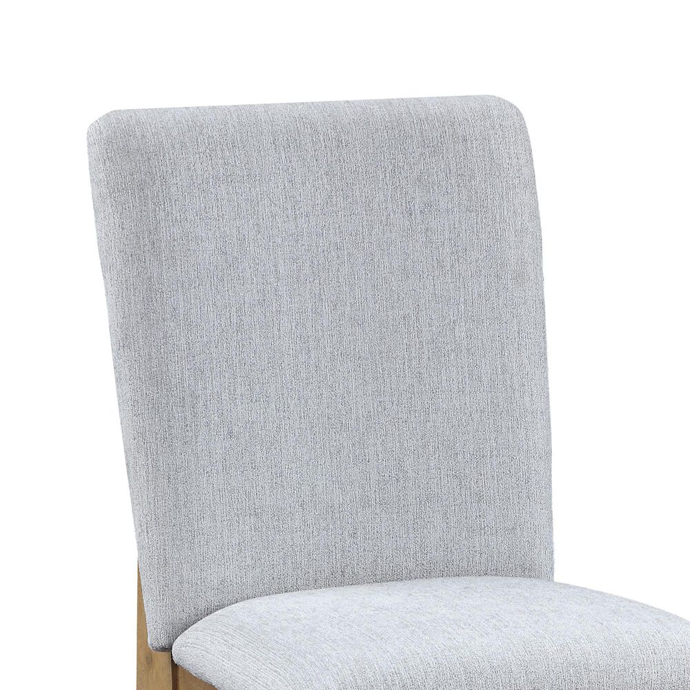 HOMLUX Armless Dining Chair in Gray (Set of 2), , large