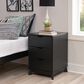 Linon Home Decor Polly 3-Drawer Nightstand in Black, , large