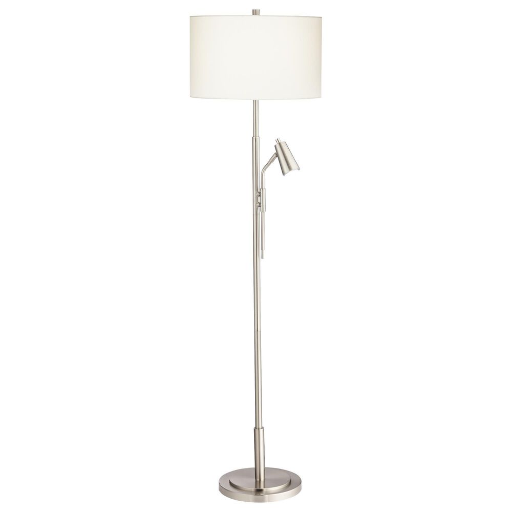 Pacific Coast Lighting Hemet Floor Lamp in Brushed Nickel and Brushed Steel, , large