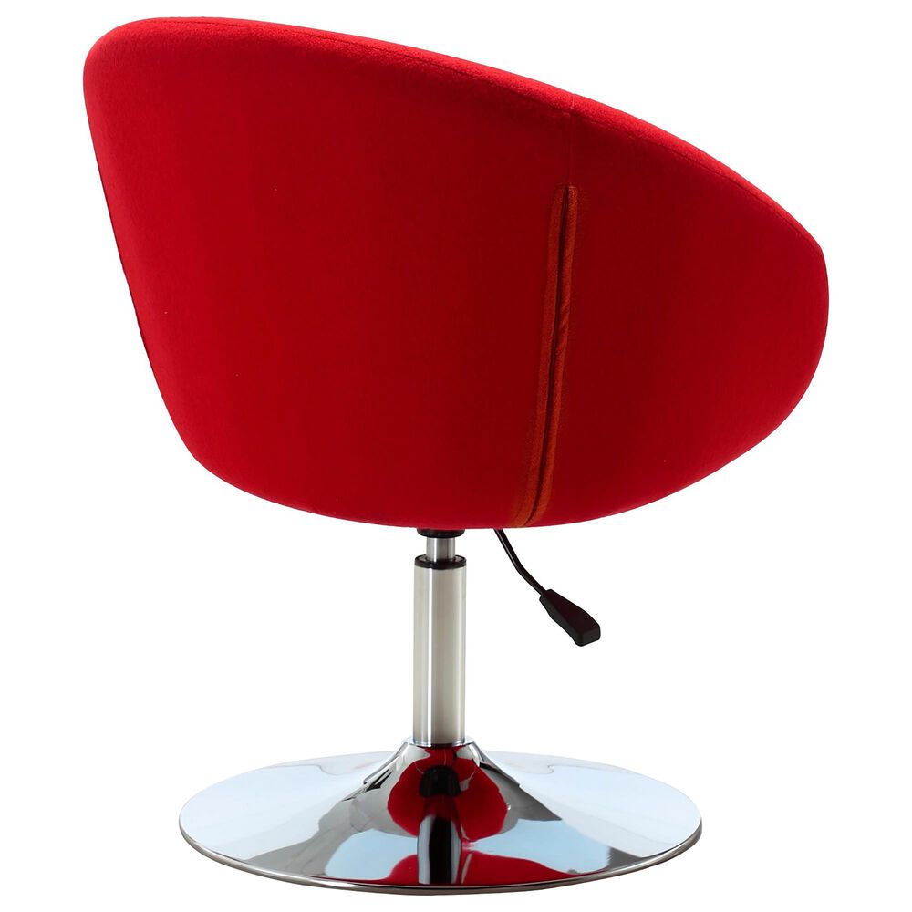 Dayton Hopper Adjustable Swivel Chair in Red, , large