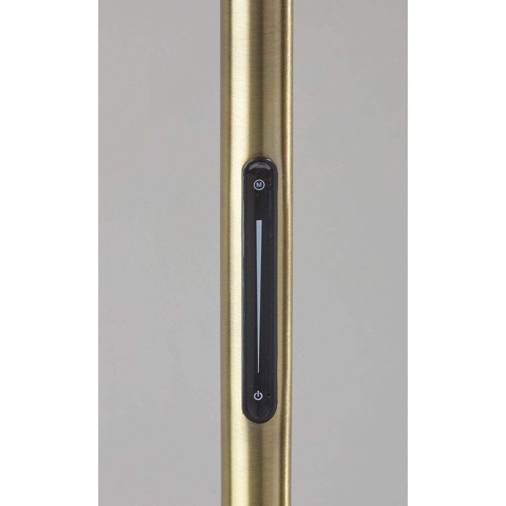 37B Bolton LED Arc Lamp with Smart Switch in Antique Brass and Brown, , large