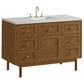James Martin Laurent 48" Single Bathroom Vanity in Honey Oak with 3 cm Lime Delight Silestone Top and Rectangular Sink, , large