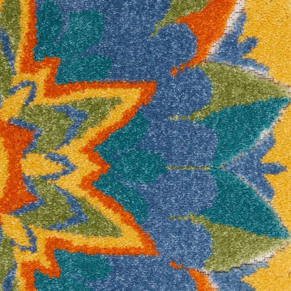 Nourison Aloha 12&#39; x 15&#39; Blue, Yellow, Orange, Green and White Indoor/Outdoor Area Rug, , large