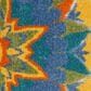 Nourison Aloha 12" x 15" Blue, Yellow, Orange, Green and White Indoor/Outdoor Area Rug, , large