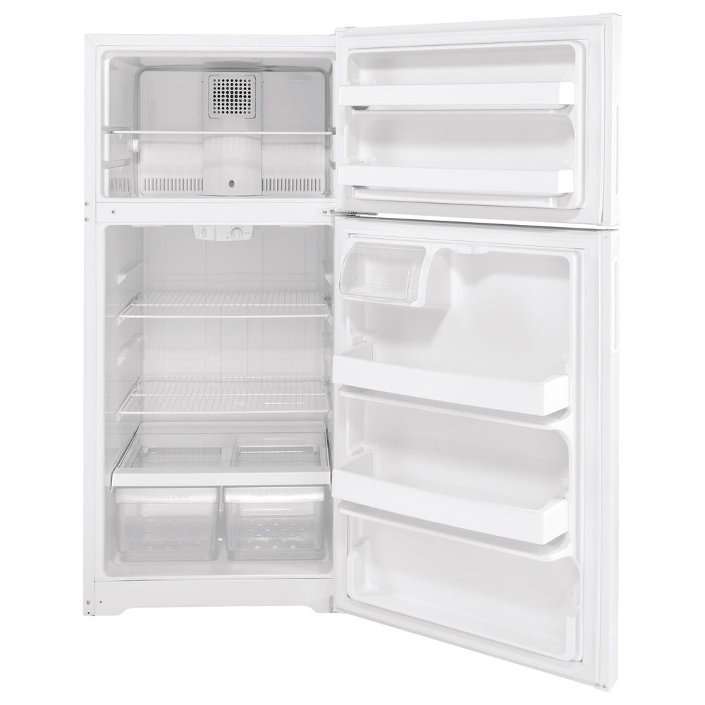GE Appliances 16.6 Cu. Ft. Top Freezer Refrigerator Energy Star in White, , large