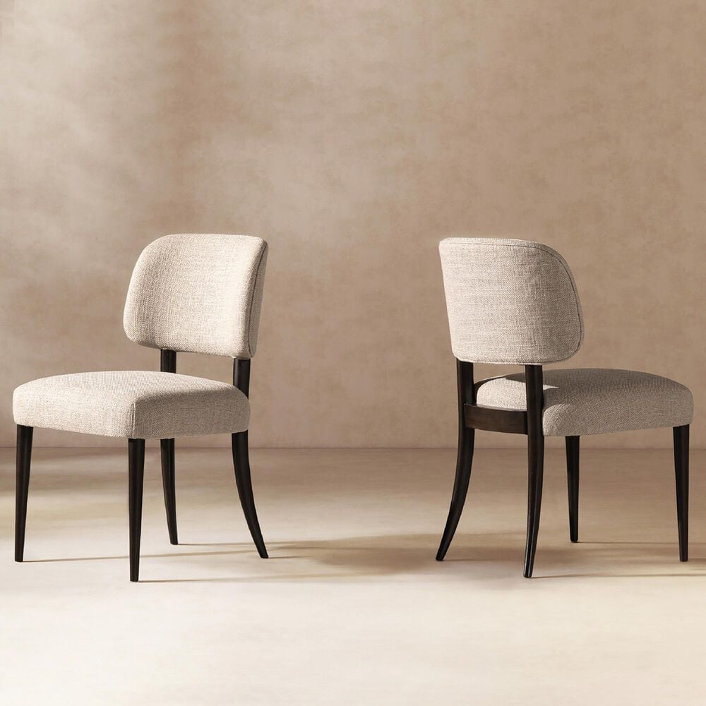 Jennifer Taylor Home Harriet Side Chair with Merino Gray Cushion in Dark Espresso &#40;Set of 2&#41;, , large