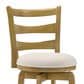 Armen Living Melindra Swivel Counter Height Stool in Putty Brown, , large