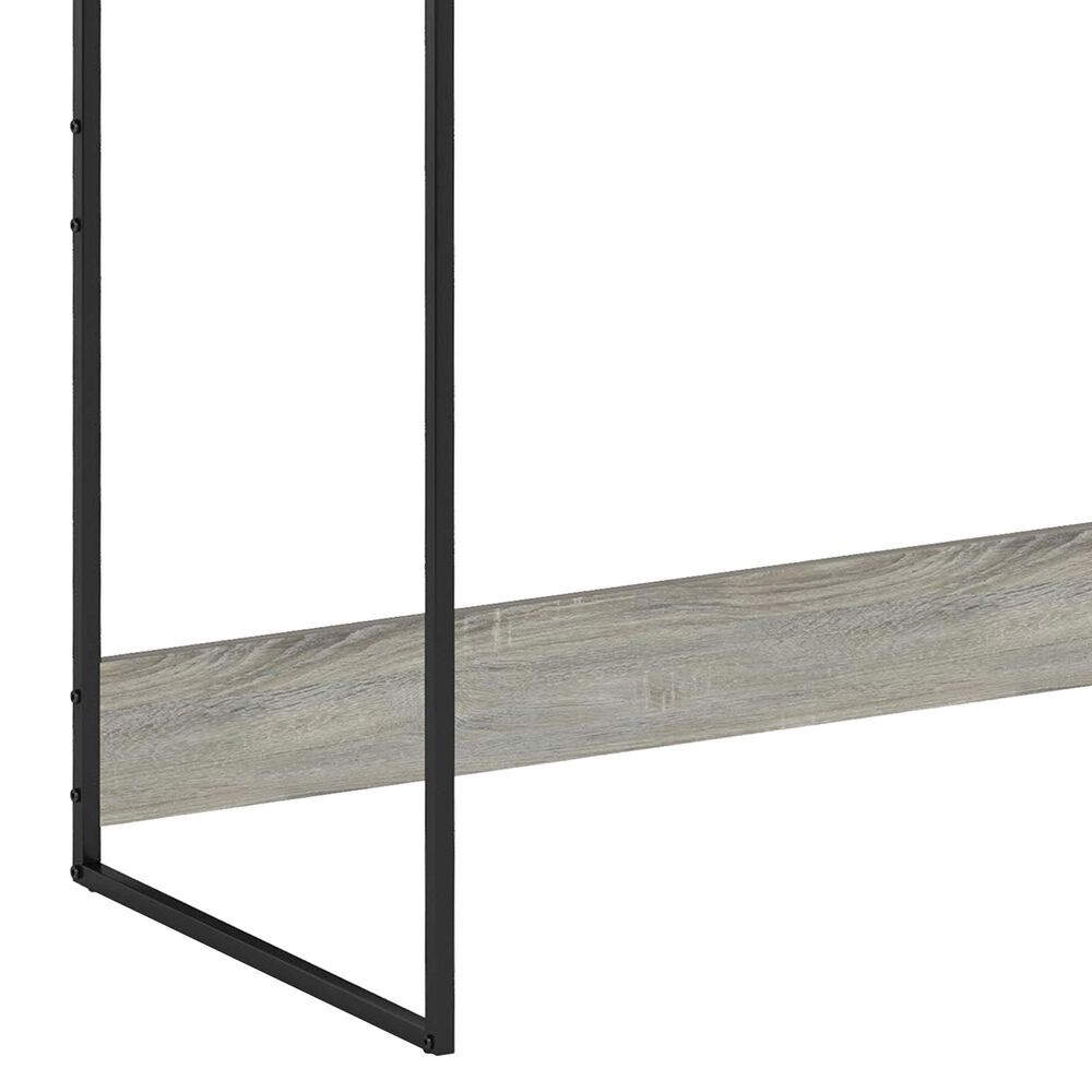 HOMLUX Moretti 35" Study Desk with Open Storage Space in French Oak Grey, , large