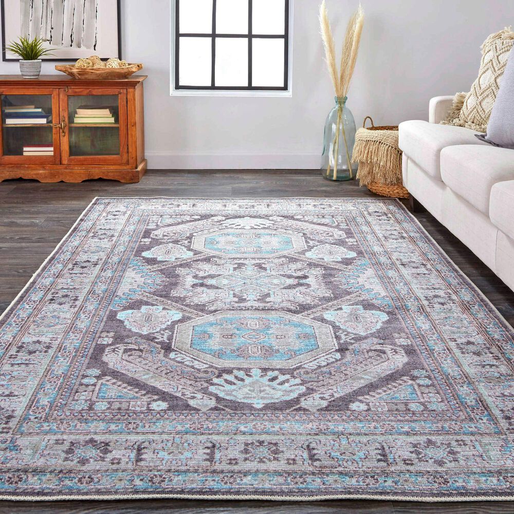 Feizy Percy 7&#39;10&quot; x 9&#39;10&quot; Gray Area Rug, , large