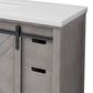 Lexora Home Marsyas 48" Single Bathroom Vanity in Ash Grey with White Quartz Top and Rectangular Sink, , large