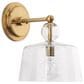 Jamie Young Direct Ship Halden Glass Wall Sconce in Brass, , large