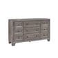 Davis International Traditional 9 Drawer Dresser in Gray, , large