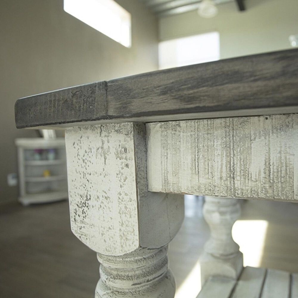 Fallridge Stone End Table in Off White and Gray, , large