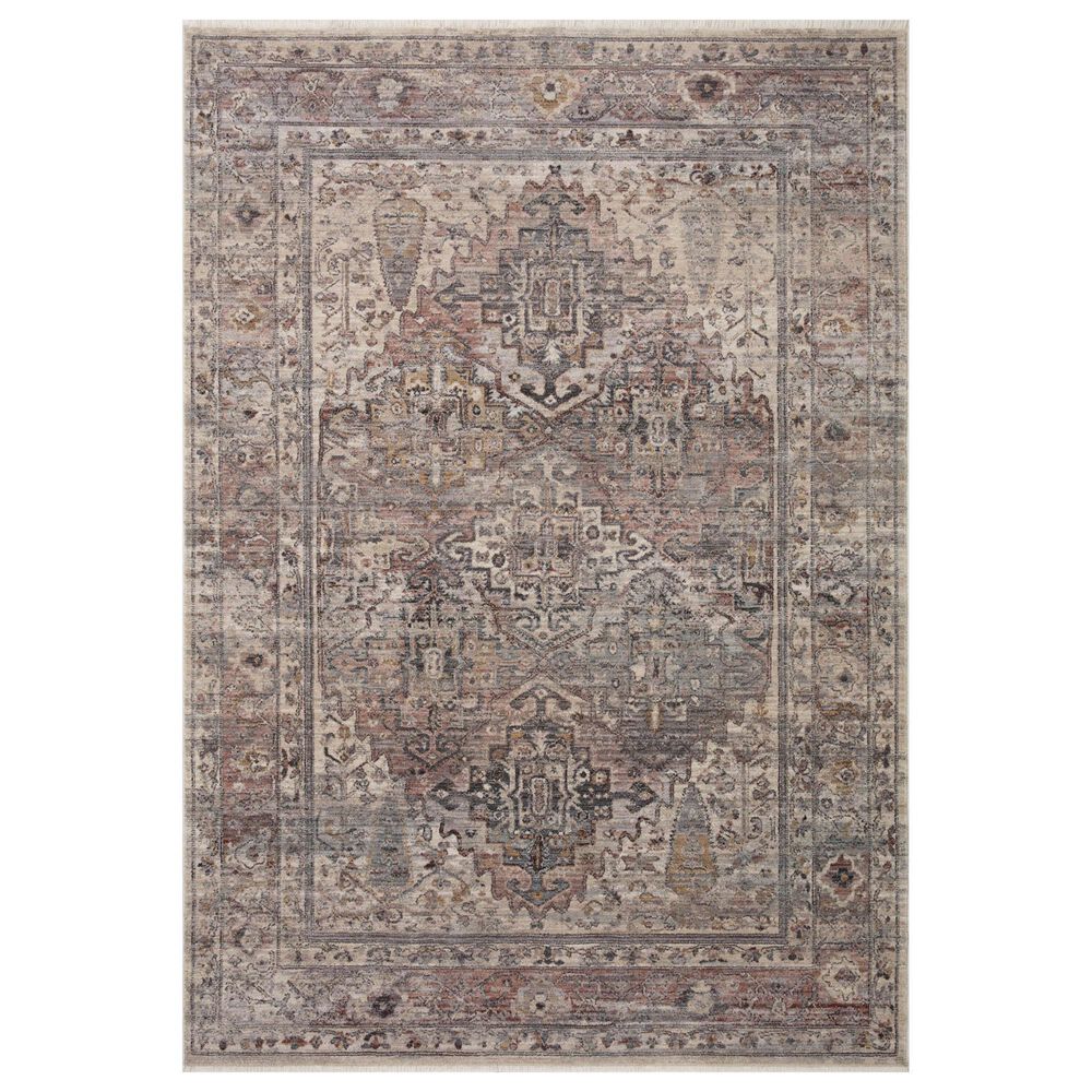 Loloi Lyra 4" x 5"7" Sunset and Silver Area Rug, , large