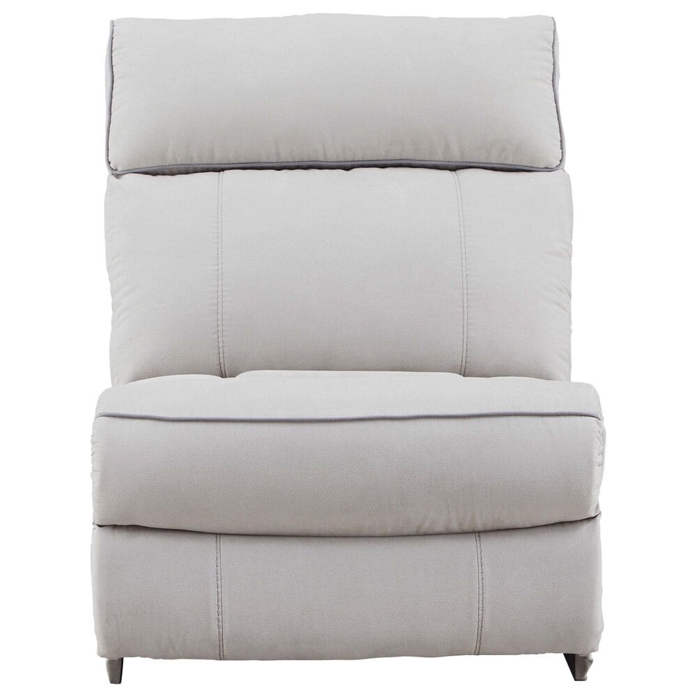 Ashley Social Pointe 3-Piece Power Symmetrical Reclining Sectional in Pearl and Ash, , large